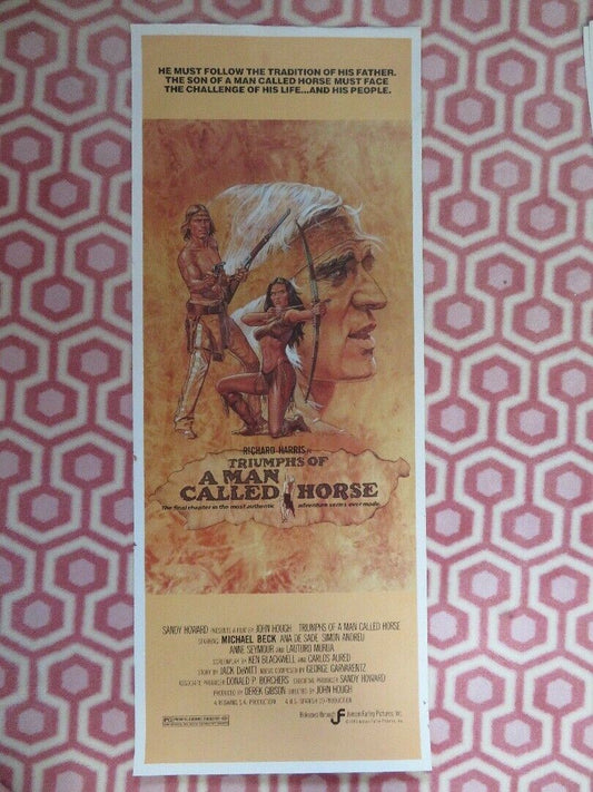 TRIUMPHS OF A MAN CALLED HORSE US INSERT(14"x 36") POSTER R HARRIS M BECK 1983