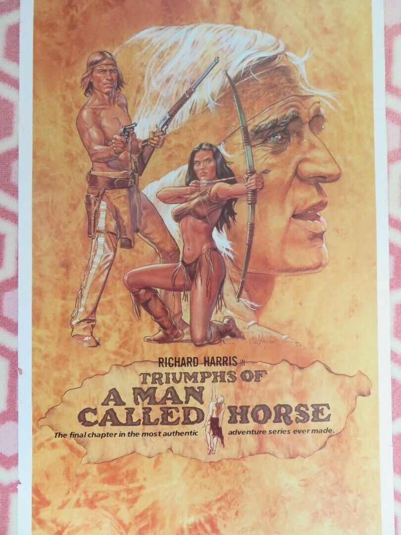 TRIUMPHS OF A MAN CALLED HORSE US INSERT(14"x 36") POSTER R HARRIS M BECK 1983