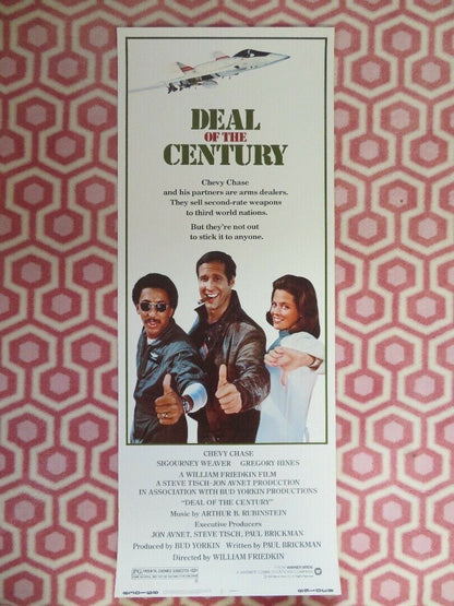 DEAL OF CENTURY US INSERT (14"x 36") POSTER CHEVY CHASE SIGORNEY WEAVER 1983