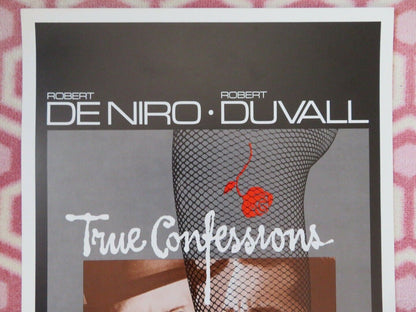 TRUE CONFESSIONS US INSERT (14"x 36") POSTER ROBERT DE NIRO ROBERT DUVALL 1981