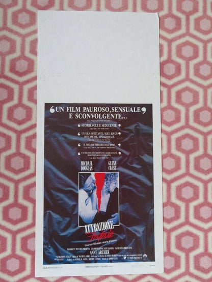 ATTRAZIONE FATALE/ Fatal Attraction ITALIAN LOCANDINA (27.5"x 13") POSTER 1987