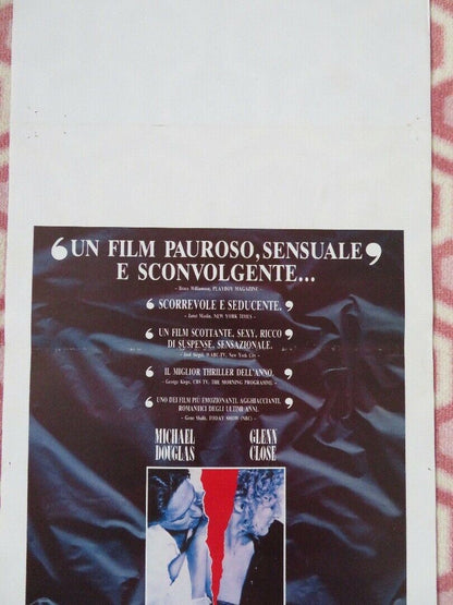 ATTRAZIONE FATALE/ Fatal Attraction ITALIAN LOCANDINA (27.5"x 13") POSTER 1987