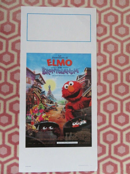 THE ADVENTURES OF ELMO IN GROUCHLAND ITALIAN LOCANDINA (27.5"x 13") POSTER 1999