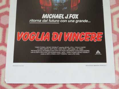 TEEN WOLF ITALIAN LOCANDINA (27.5"x 13") POSTER MICHAEL J.FOX 1985