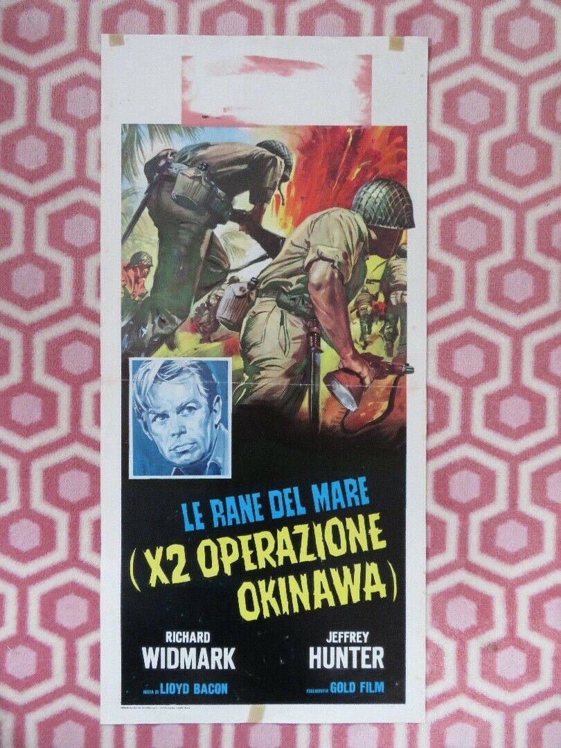 THE FROGMEN/ Le rane del mare ITALIAN LOCANDINA (27.5"x 13") POSTER 1951