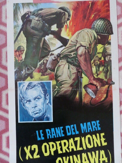 THE FROGMEN/ Le rane del mare ITALIAN LOCANDINA (27.5"x 13") POSTER 1951