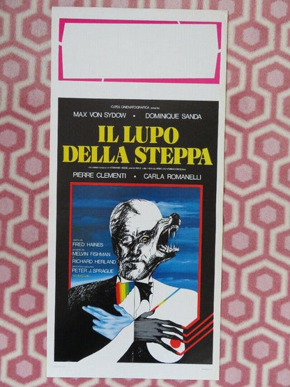 IL LUPO DELLA STEPPA / Steppenwolf ITALIAN LOCANDINA (27.5"x 13") POSTER 1974