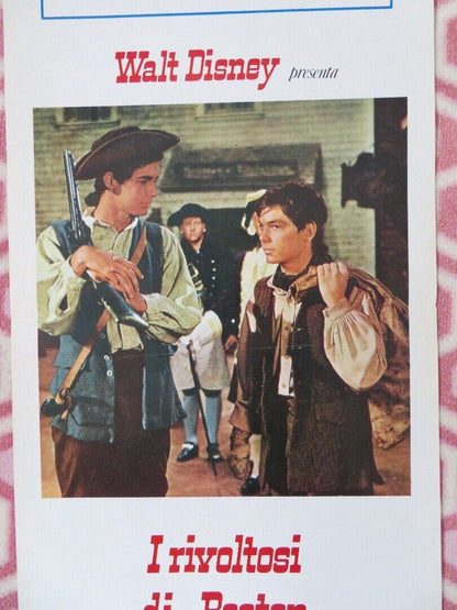 Johnny Tremain ITALIAN LOCANDINA (27.5"x 13") POSTER DISNEY 1957