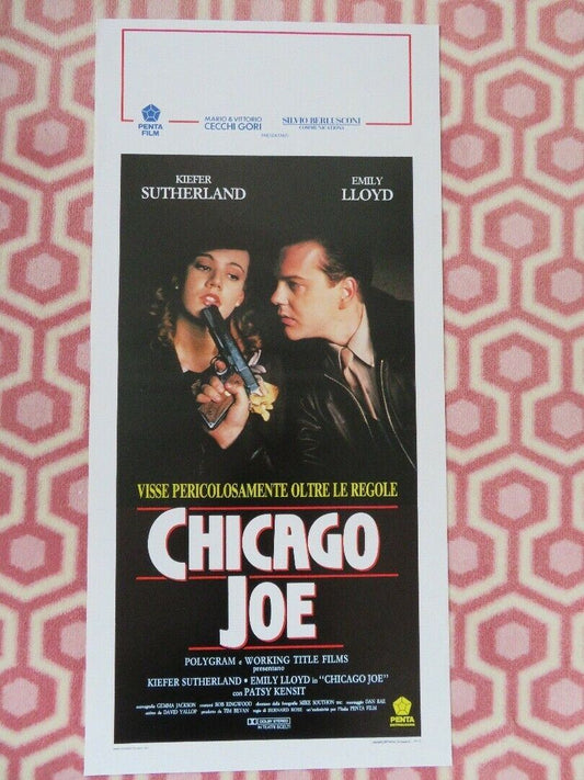 CHICAGO JOE ITALIAN LOCANDINA (27.5"x 13") POSTER KIEFER SUTHERLAND EMILY LLOYD