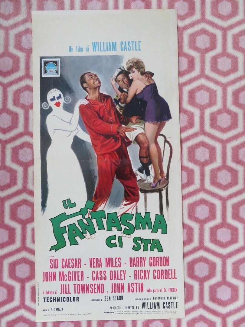 IL FANTASMA CI STA /The Spirit Is Willing ITALIAN LOCANDINA (27.5"x 13") POSTER