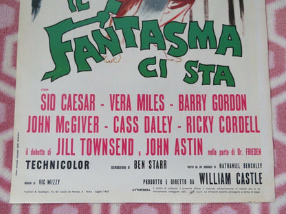 IL FANTASMA CI STA /The Spirit Is Willing ITALIAN LOCANDINA (27.5"x 13") POSTER