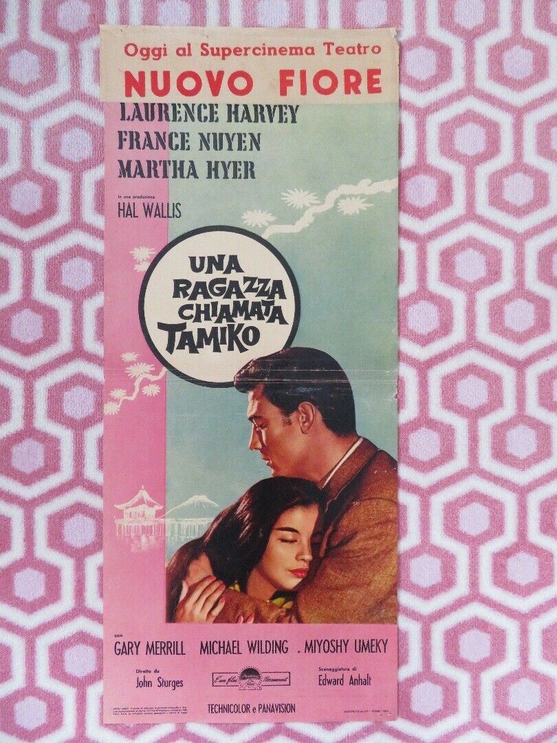 UNA RAGAZZA CHIAMATA ITALIAN LOCANDINA (27.5"x 11.5") POSTER LAURENCE HARVEY '62