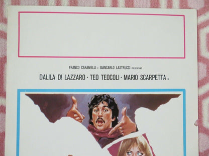 L'ITALIA S'E ROTTA ITALIAN LOCANDINA (27.5"x 13") POSTER DALILA DI LAZZARO 1976