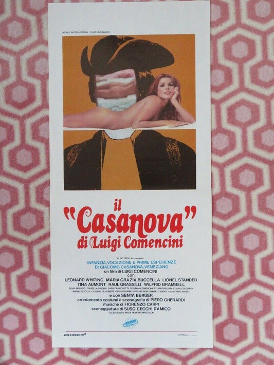 Casanova : His Youthful Years ITALIAN LOCANDINA (27.5"x 13") POSTER 1969