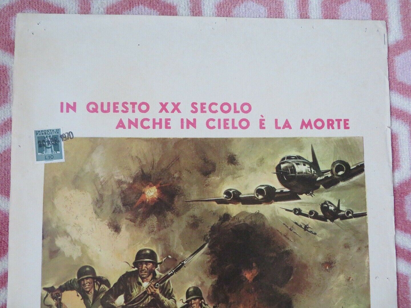 The Attack of 1000 Bombers ITALIAN LOCANDINA (27.5"x 13") POSTER HENRY SALOMOM