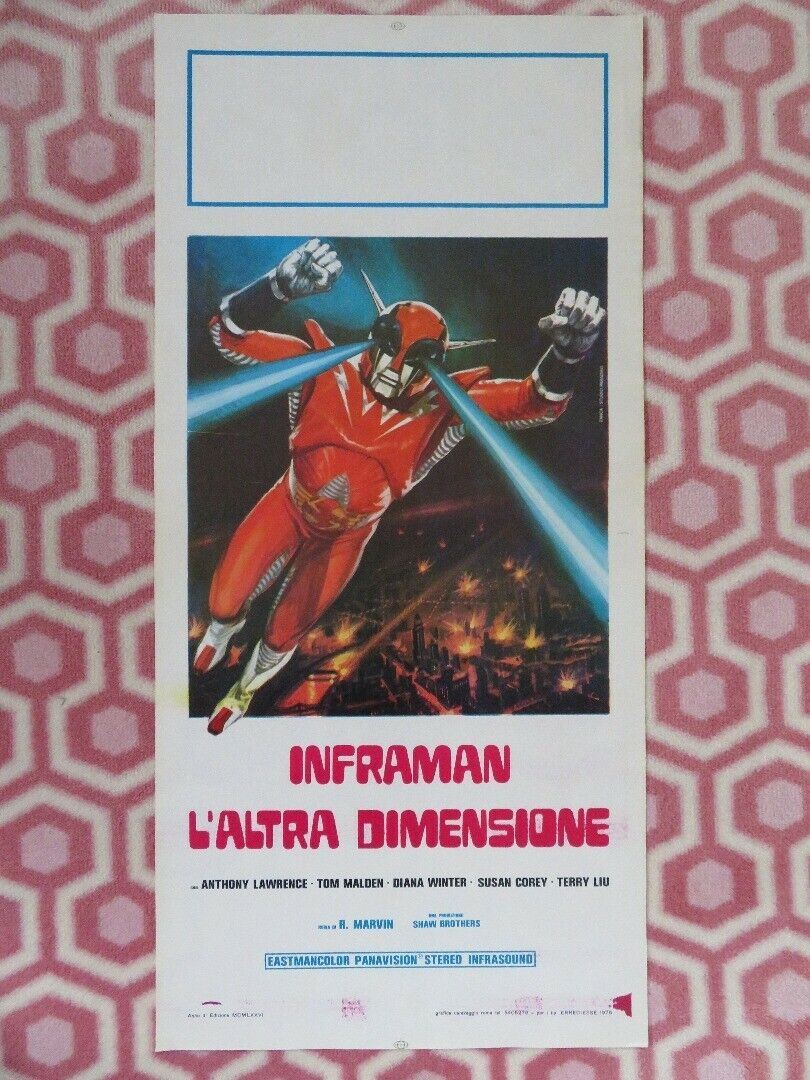 Infra-Man ITALIAN LOCANDINA (27.5"x 13") POSTER SHAW BROTHERS 1976