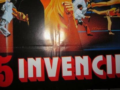 LOS 5 INVENCIBLES / Force: Five SPANISH (39.5"X 27.5") ROLLED POSTER 1981