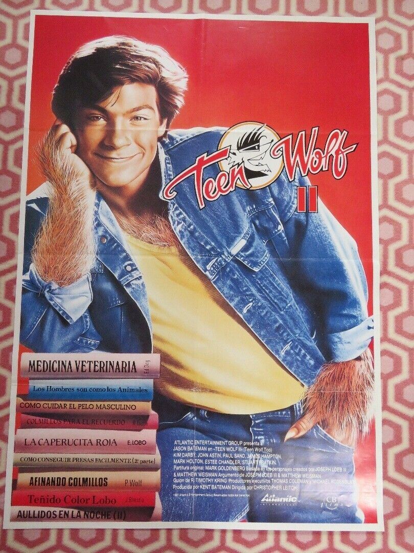 TEEN WOLF TOO SPANISH (39.5"X 27.5") ROLLED POSTER JASON BATEMAN  1987