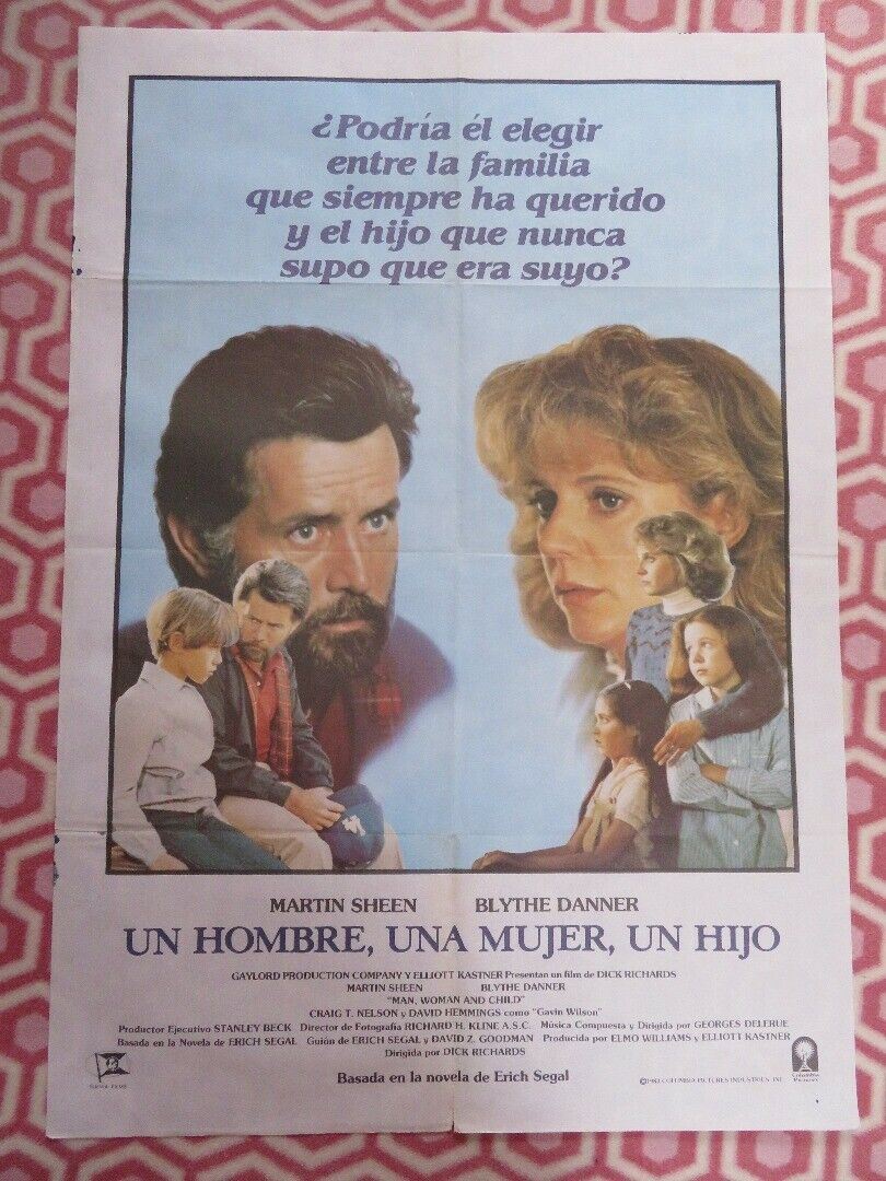 Man, Woman and Child SPANISH (39"X 27.5") ROLLED POSTER MARTIN SHEEN 1983