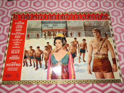 Triumph of the Ten Gladiators ITALIAN PHOTOBUSTA POSTER DAN YADIS  1964