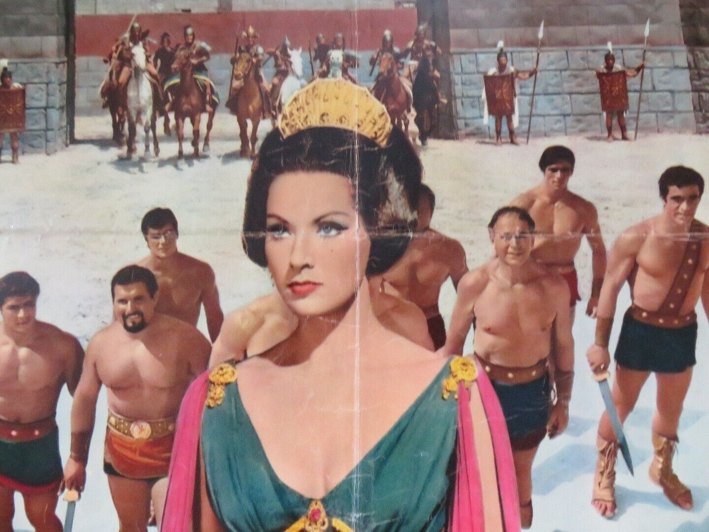 Triumph of the Ten Gladiators ITALIAN PHOTOBUSTA POSTER DAN YADIS  1964