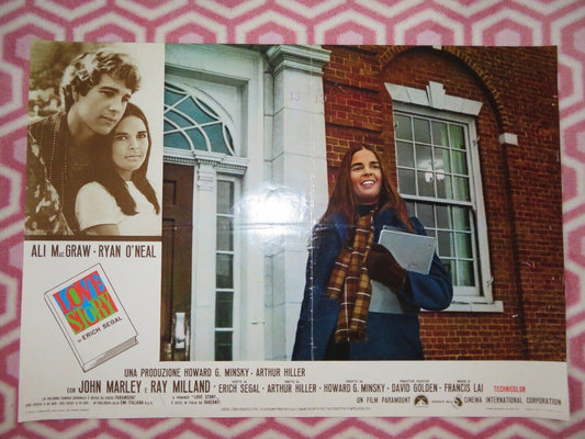 LOVE STORY ITALIAN PHOTOBUSTA POSTER ALI MACGRAW RYAN O'NEAL 1970