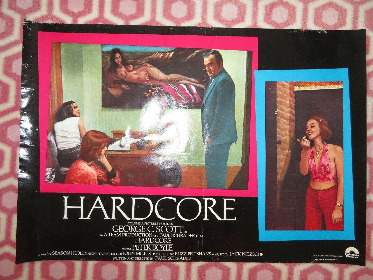 HARDCORE-C ITALIAN PHOTOBUSTA POSTER PETER BOYLE GEORGE C.SCOTT  1979