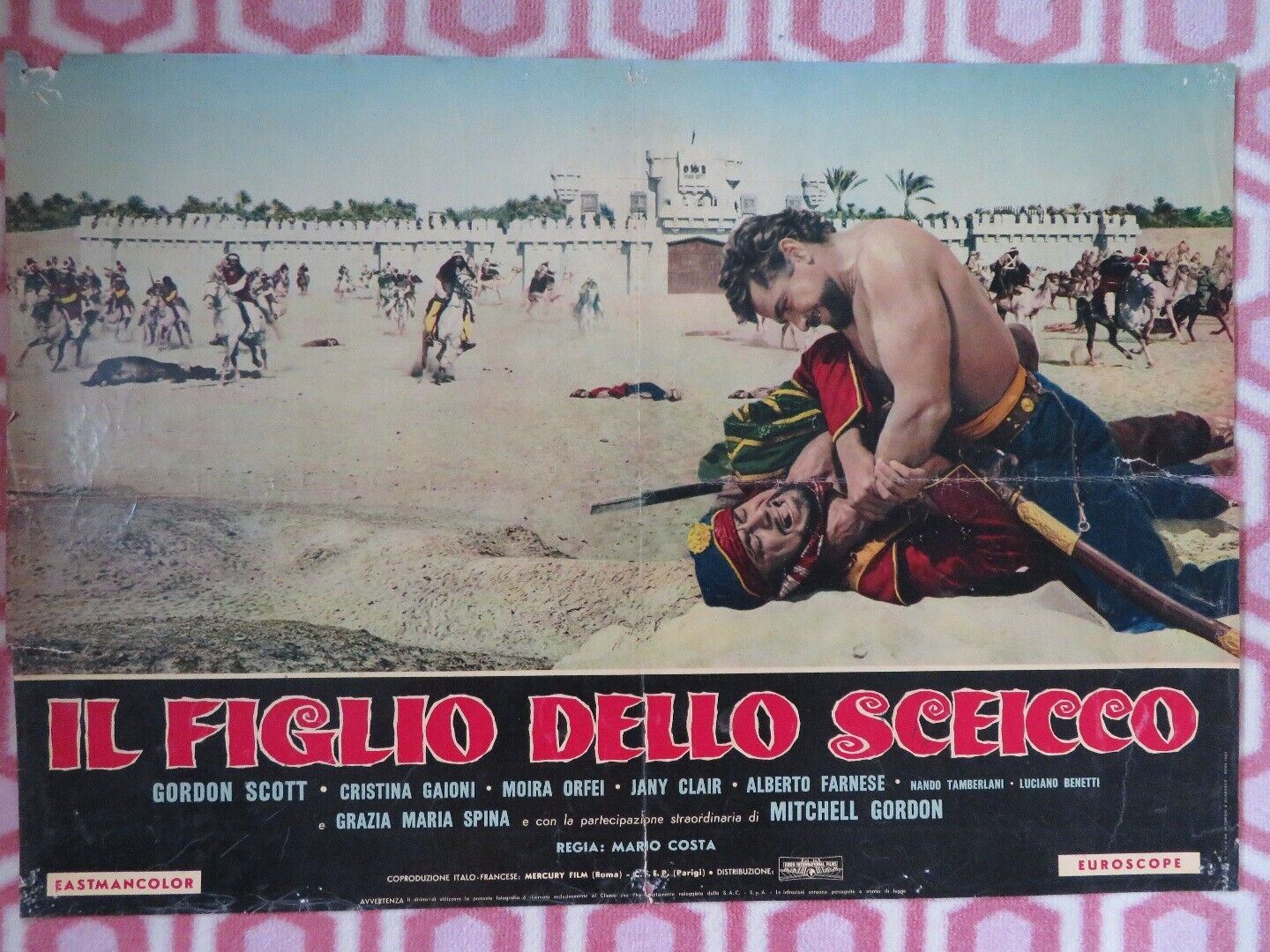 Kerim, Son of the Shei-A ITALIAN PHOTOBUSTA POSTER GORDON SCOTT CRISTINA GAIONI