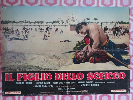 Kerim, Son of the Shei-A ITALIAN PHOTOBUSTA POSTER GORDON SCOTT CRISTINA GAIONI