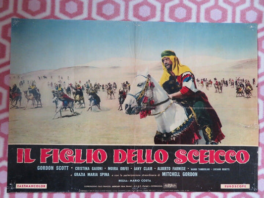 Kerim, Son of the Shei-C ITALIAN PHOTOBUSTA POSTER GORDON SCOTT 1962