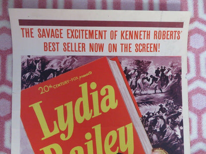 LYDIA BAILEY US INSERT (14"x 36") POSTER DALE ROBERTSON ANNE FRANCIS 1952