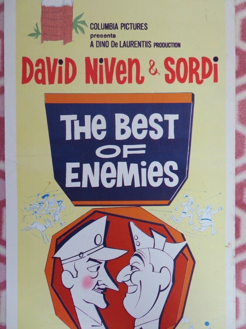 THE BEST OF ENEMIES  US INSERT (14"x 36") POSTER DAVID NIVEN SORDI 1962