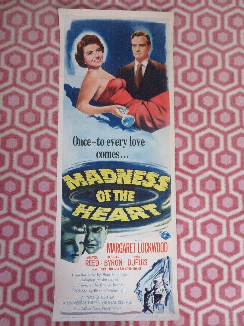 MADNESS OF THE HEART US INSERT (14"x 36") POSTER MARGARET LOCKWOOD M REED 1950