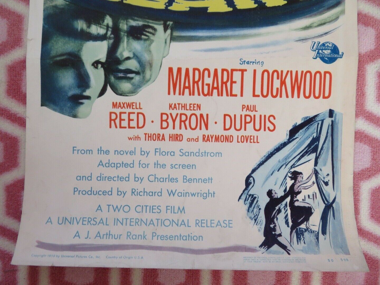 MADNESS OF THE HEART US INSERT (14"x 36") POSTER MARGARET LOCKWOOD M REED 1950