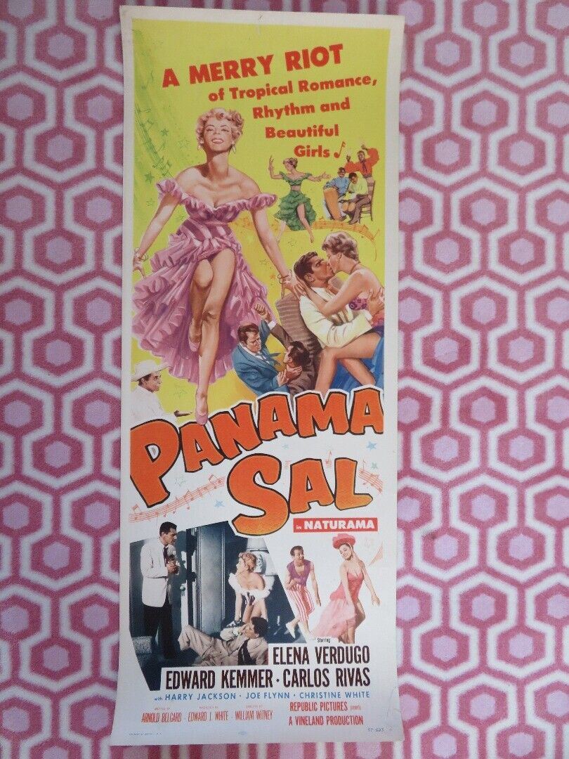 PANAMA SAL US INSERT (14"x 36") POSTER ELENA VERDUGO EDWARD KEMMER 1957