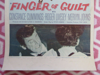 FINGER OF GUILT  US INSERT (14"x 36") POSTER RICHARD BASEHART MARY MURPHY 1956