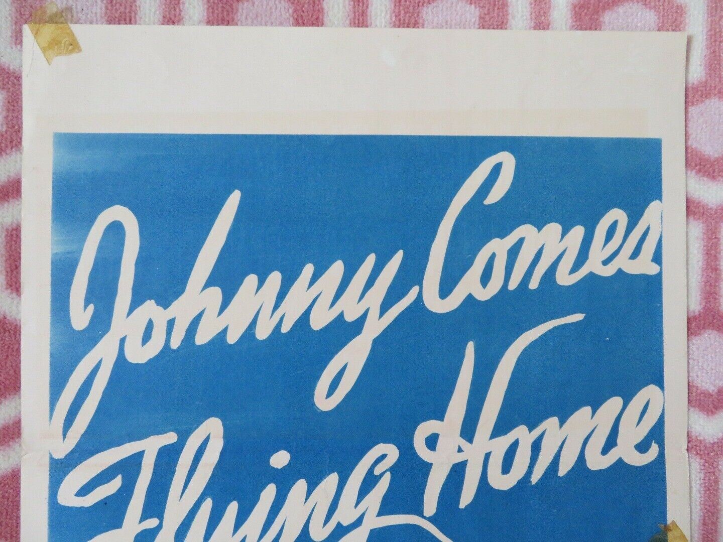 JOHNNY COMES FLYING HOME US INSERT (14"x 36") POSTER RICHARD CRANE M STEWART '46