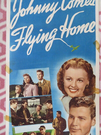 JOHNNY COMES FLYING HOME US INSERT (14"x 36") POSTER RICHARD CRANE M STEWART '46