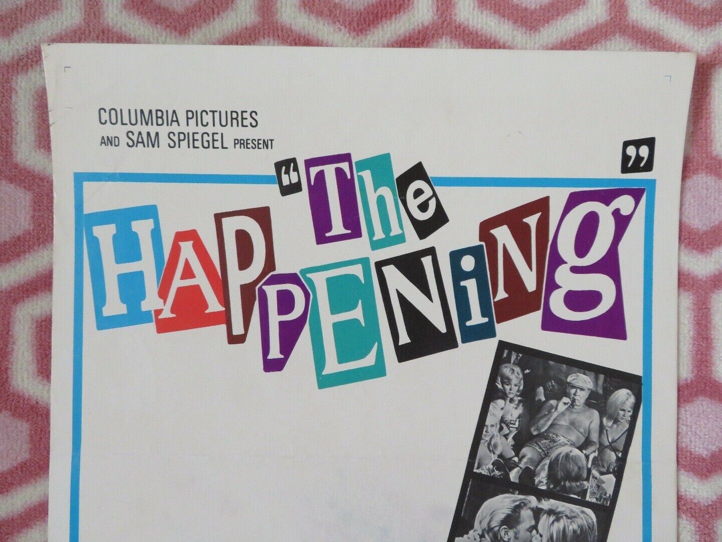 THE HAPPENING  US INSERT (14"x 36") POSTER ANTHONY QUINN MICHAEL PARKS 1967