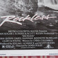 RECKLESS US INSERT (14"x 36") POSTER AIDAN QUINN DARYL HANNAH 1984