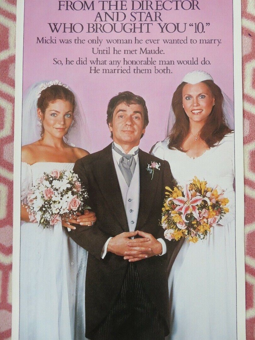 MICKI & MAUDE US INSERT (14"x 36") POSTER DUDLEY MOORE AMY IRVING 1984