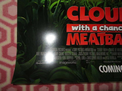 CLOUDY WITH A CHANCE OF MEATBALL 2 US ONE SHEET ROLLED POSTER B HADER 2013