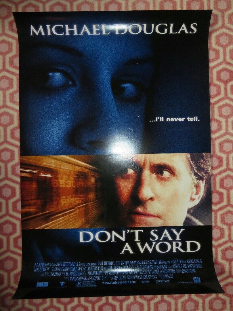 DON'T SAY A WORD US ONE SHEET ROLLED POSTER MICHAEL DOUGLAS 2001