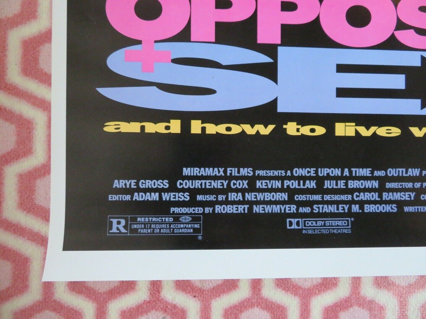 THE OPPOSITE SEX AND HOW TO LIVE WITH THEM US ONE SHEET ROLLED POSTER C COX 1992