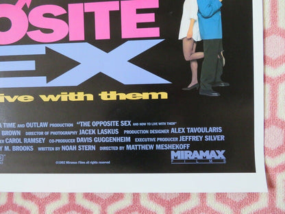 THE OPPOSITE SEX AND HOW TO LIVE WITH THEM US ONE SHEET ROLLED POSTER C COX 1992