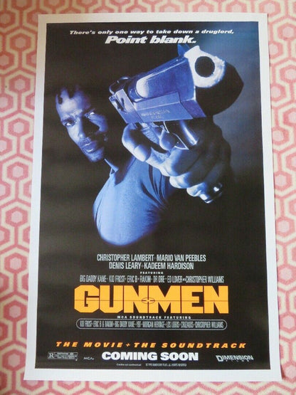 GUNMEN US ONE SHEET ROLLED POSTER CHRISTOPHER LAMBERT 1993