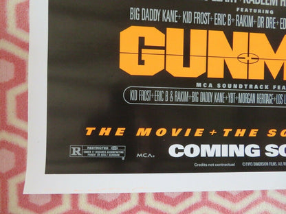 GUNMEN US ONE SHEET ROLLED POSTER CHRISTOPHER LAMBERT 1993