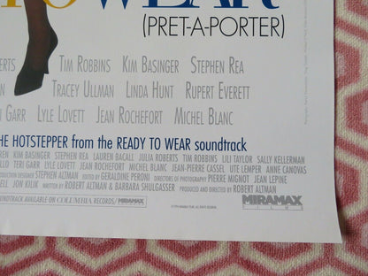 READY TO WEAR / PRET-A-PORTER US ONE SHEET ROLLED POSTER KIM BASINGER 1994