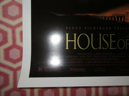 HOUSE OF SPIRITS  US ONE SHEET ROLLED POSTER WINONS RYDER GLENN CLOSE 1993