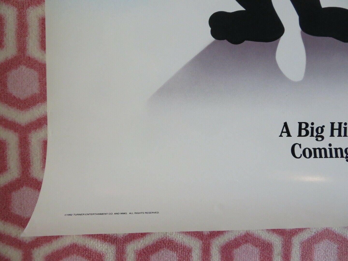 TOM AND JERRY :THE MOVIE TEASER  US ONE SHEET ROLLED POSTER JOSEPH BARBERA '92